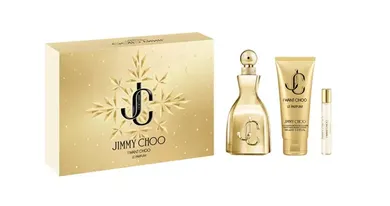 Jimmy Choo, I Want Choo, zestaw: woda perfumowana, 100 ml + woda perfumowana, 7.5 ml + balsam do ciała, 100 ml