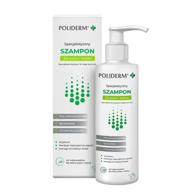 JM Sante, Poliderm, przeciwłupieżowy szampon dla zwierząt, 250 ml