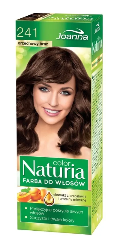 Joanna, Naturia Color, farba do włosów, nr 241 orzechowy brąz