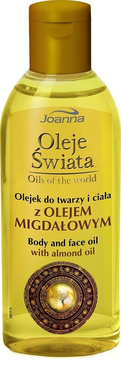 Joanna, Oleje Świata, olejek do twarzy i ciała, migdał, 100 ml