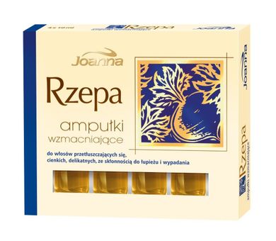 Joanna, Rzepa, ampułki wzmacniające włosy, 4 szt.