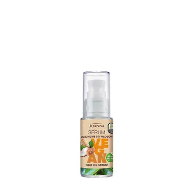 Joanna, Vegan, serum, olejkowe intensywnie pielęgnujące do włosów, włosy suche i zniszczone, 30 ml