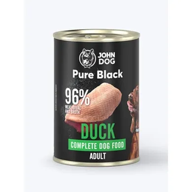 John Dog, Pure Black, karma dla psa, kaczka, 800g