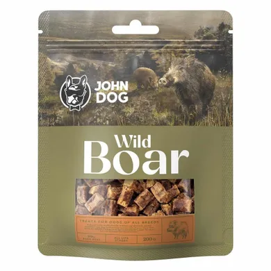 John Dog, Wild BOAR, dzik, przysmak dla psa, 200g