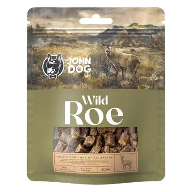 John Dog, Wild ROE, sarna, przysmak dla psa, 200g