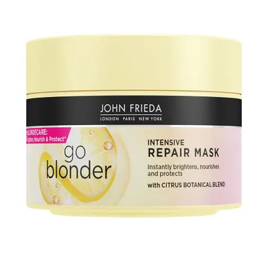 John Frieda, Go Blonder Intensive Repair Mask, intensywnie regenerująca maska do włosów blond, 250 ml