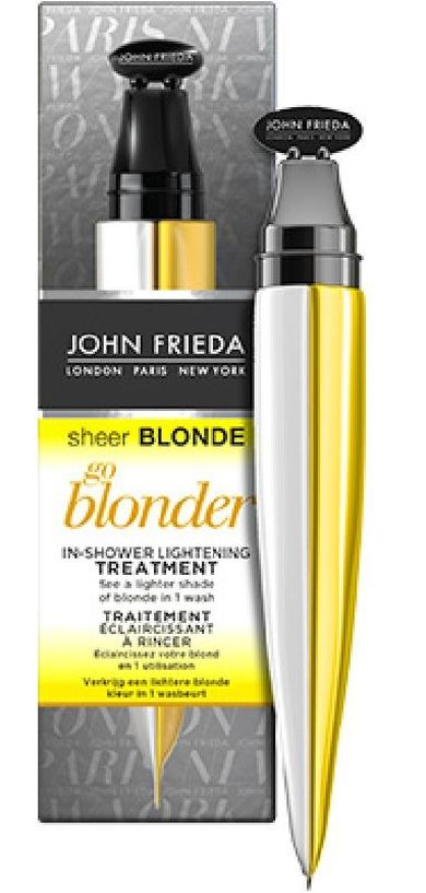 John Frieda, Sheer Blonde, kuracja rozjaśniająca pod prysznic do włosów blond Go Blonder, new, 34 ml