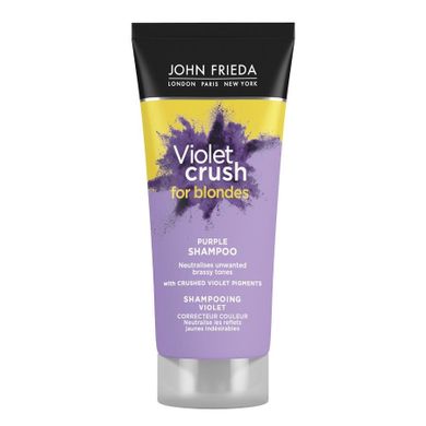 John Frieda, Violet Crush, szampon neutralizujący żółty odcień włosów, 75 ml