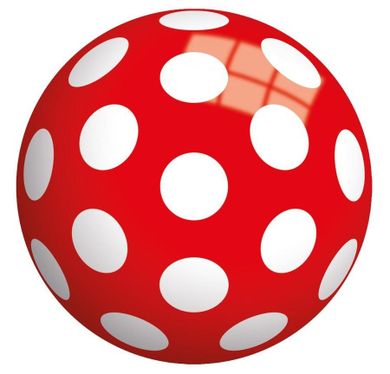 John, piłka perłowa, kropki, 23 cm