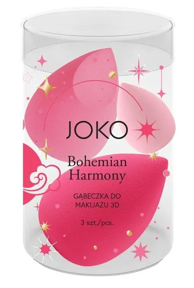 Joko, gąbeczka do makijażu 3D, Bohemian Harmony, 3 szt.