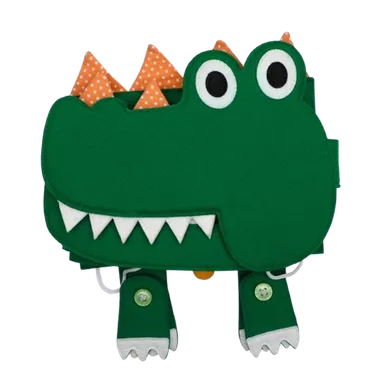 Jolly Designs. Krokodyl. Podróżna książeczka sensoryczno-manipulacyjna