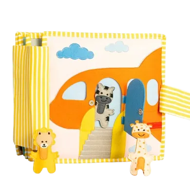 Jolly Designs. Podróżnik. Książeczka sensoryczno-manipulacyjna