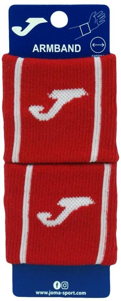Joma, frotka, opaska na rękę, podwójna, czerwono-biała, 400743000