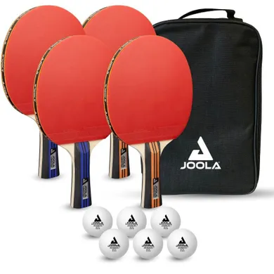 Joola, zestaw do tenisa stołowego, family, 4 rakietki Competition, 6 piłeczek Advanced