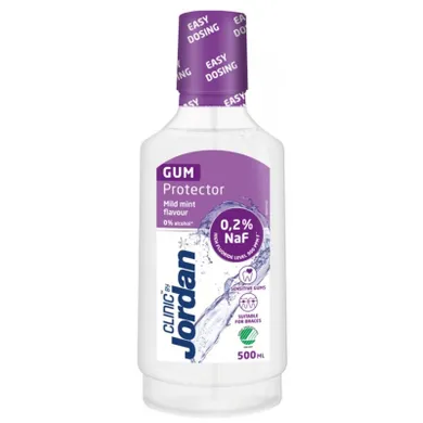 Jordan, Clinic Gum Protector Mouthwash płyn do płukania jamy ustnej Mild Mint, 500 ml