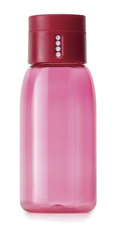 Joseph Joseph, butelka na wodę DOT, różowa, 400 ml