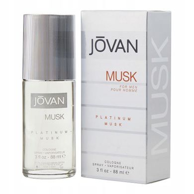 Jovan, Platinum Musk For Men, woda kolońska, spray, 88ml