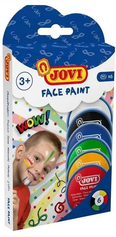 Jovi, farby do malowania twarzy, 6 kolorów