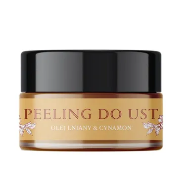 Jozka, peeling do ust, olej lniany & cynamon, 15 ml