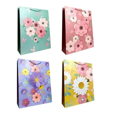 Ju-piter, torebka prezentowa, rozmiar XL, Kwiaty, 1 szt.