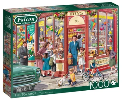 Jumbo, Falcon, Sklep z zabawki na rogu ulicy, puzzle, 1000 elementów