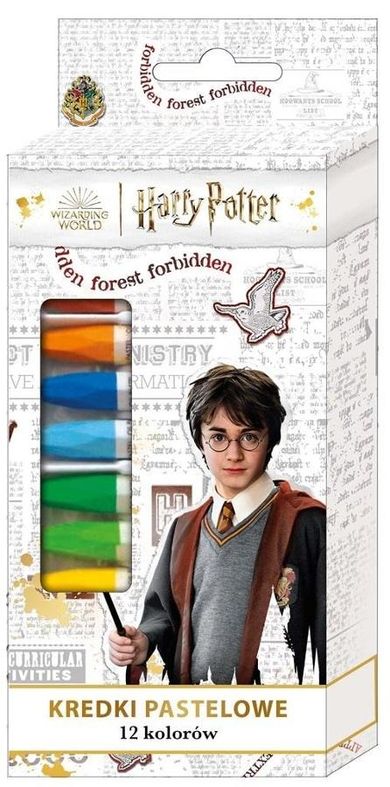 Jumbo, Harry Potter, kredki pastelowe, 12 kolorów