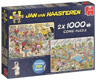 Jumbo, Jan Van Haasteren, Kulinarne rozmaitości, puzzle, 2-1000 elementów