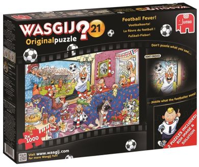 Jumbo, Wasgij Original, Futbolowa gorączka, puzzle 2w1, 2-1000 elementów