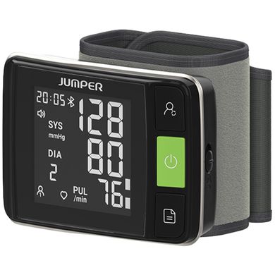 Jumper, HWA11, medyczny ciśnieniomierz nadgarstkowy z aplikacją, czarny