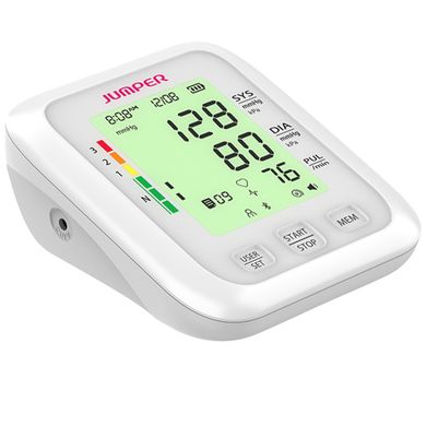 Jumper, JPD-HA120, medyczny ciśnieniomierz naramienny z aplikacją, biały
