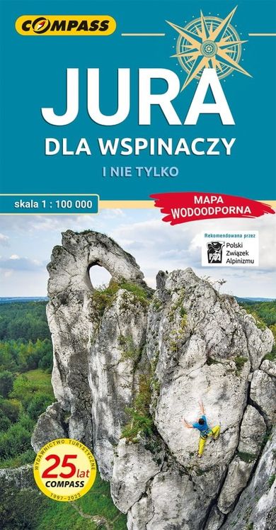 Jura dla wspinaczy i nie tylko. Mapa laminowana