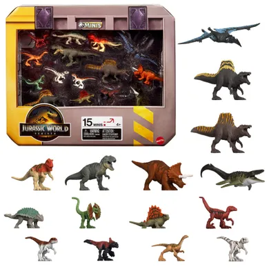 Jurassic World, Minis, Dinozaury minifigurki, 15 szt.