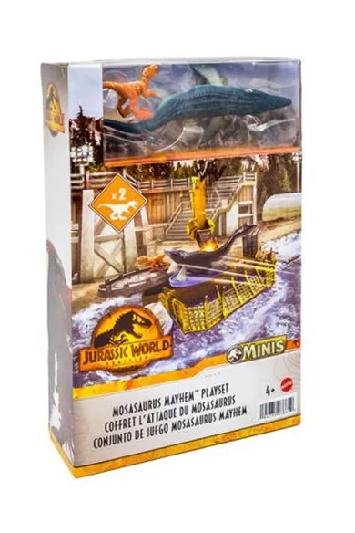 Jurassic World, Mosasaurus, mini zestaw z figurkami