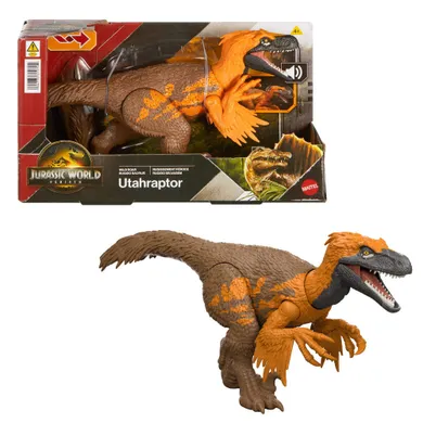Jurassic World, Saga, Dziki Ryk, Utahraptor, figurka dinozaur