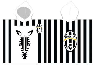 Juventus Turyn, poncho kąpielowe, 60-120 cm