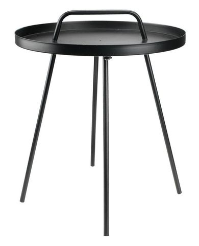 Jysk, Idre, stolik ogrodowy, czarny, 45-42 cm