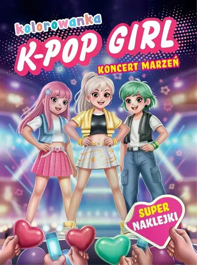 K-pop girl. Koncert marzeń. Kolorowanka