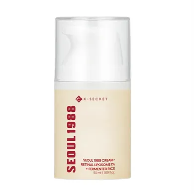 K-SECRET, Seoul 1988 Retinal Liposome 1% + Fermented Rice, ujędrniający krem z retinalem, 50 ml