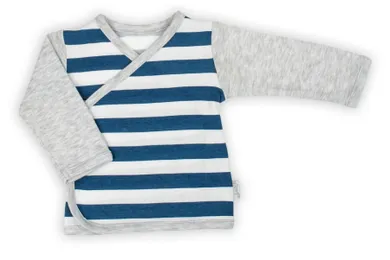 Kaftanik chłopięcy, szaro-niebieski, Nicol