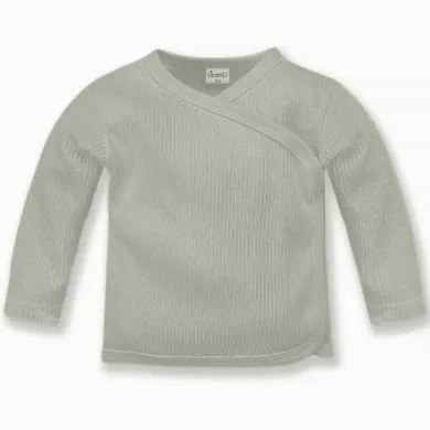 Kaftanik niemowlęcy, prążkowany, szary, Pinokio