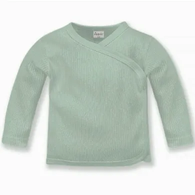 Kaftanik niemowlęcy, prążkowany, zielony, Pinokio