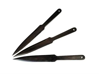 Kal22, noże do rzucania sportowego, czarne, 3 szt.