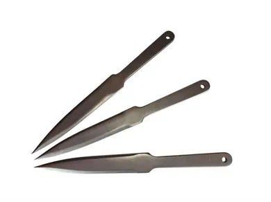 Kal22, noże do rzucania sportowego, srebrny, 3 szt.