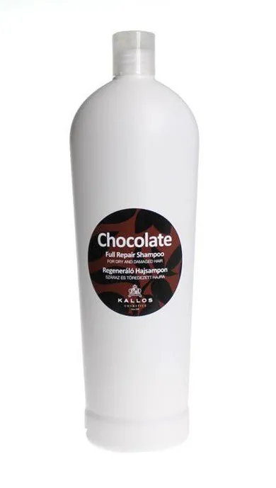 Kallos, Chocolate, regenerujący szampon czekoladowy do włosów suchych i łamiących się, 1000 ml