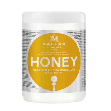 Kallos, KJMN Honey Repairing Hair Mask, regenerująca maska do włosów, 1000 ml