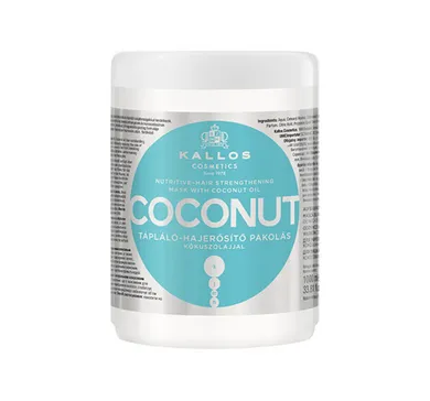 Kallos, Nutritive-Hair Strengthening Mask, odżywczo-wzmacniająca maska do włosów, Coconut, 1000 ml