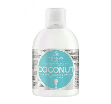 Kallos, Nutritive-Hair Strengthening Shampoo, szampon odżywczo-wzmacniający do włosów, Coconut, 1000 ml