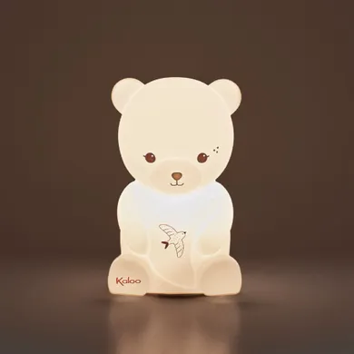 Kaloo, Intempoler, Miś, silikonowa lampka nocna z wejściem USB, trzy kolory