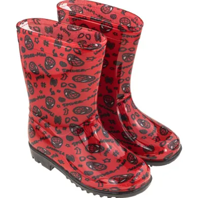 Kalosze chłopięce, czerwone, Spider-Man, Leomil