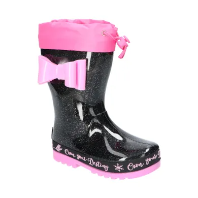 Kalosze dziewczęce, czarne, American Club